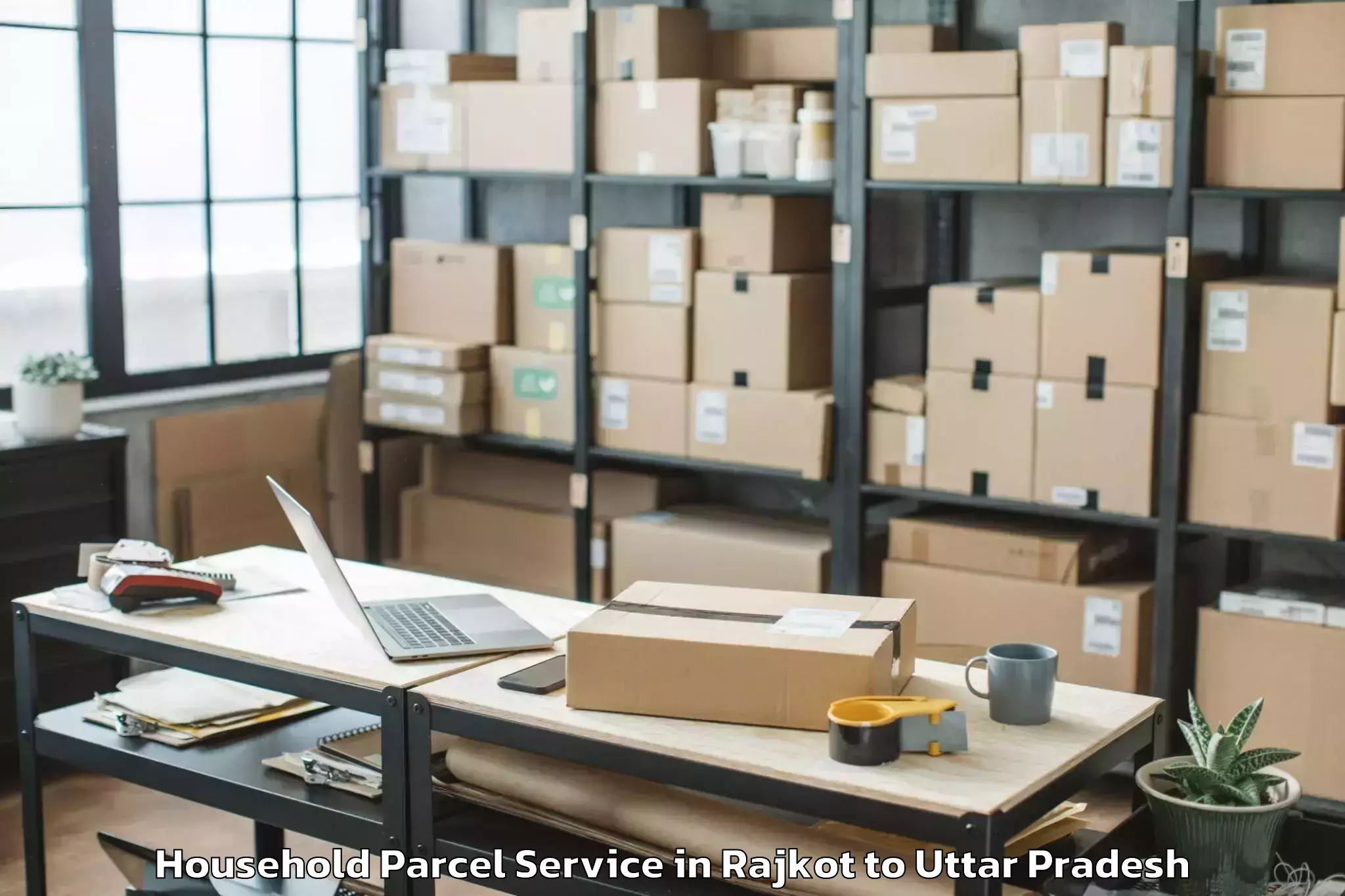 Book Rajkot to Sharda University Greater Noid Household Parcel Online